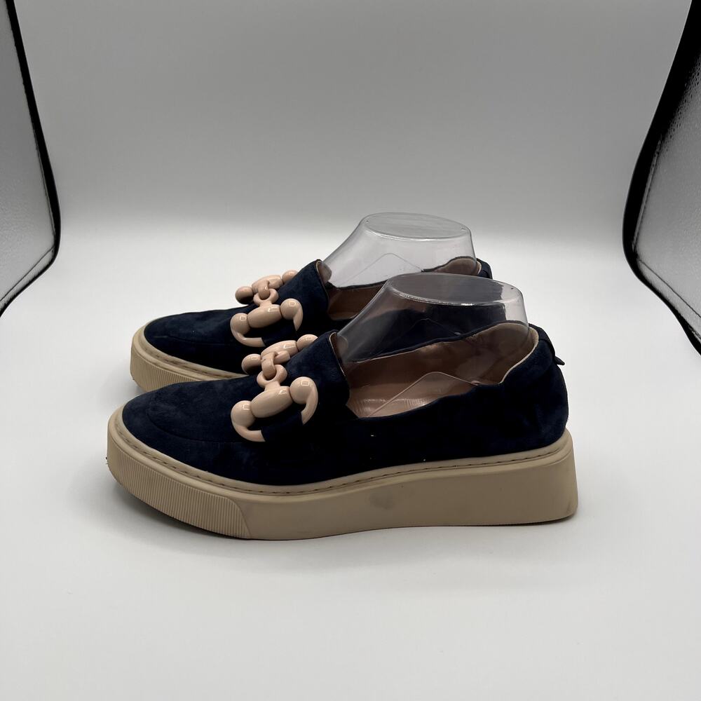 SOFTWAVES Tais Platform Slip-on Chunky Chain Detail Womens Shoes